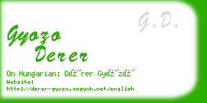 gyozo derer business card